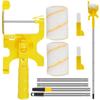 1/3 Sets Paint Edger Roller Brush Hand-held Clean-Cut Paint Edger Roller Brush Portable Wall Paint Edger Tool for Door Window