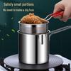304 Stainless Steel Mini Tempura Frying Pan with Lid and Filter