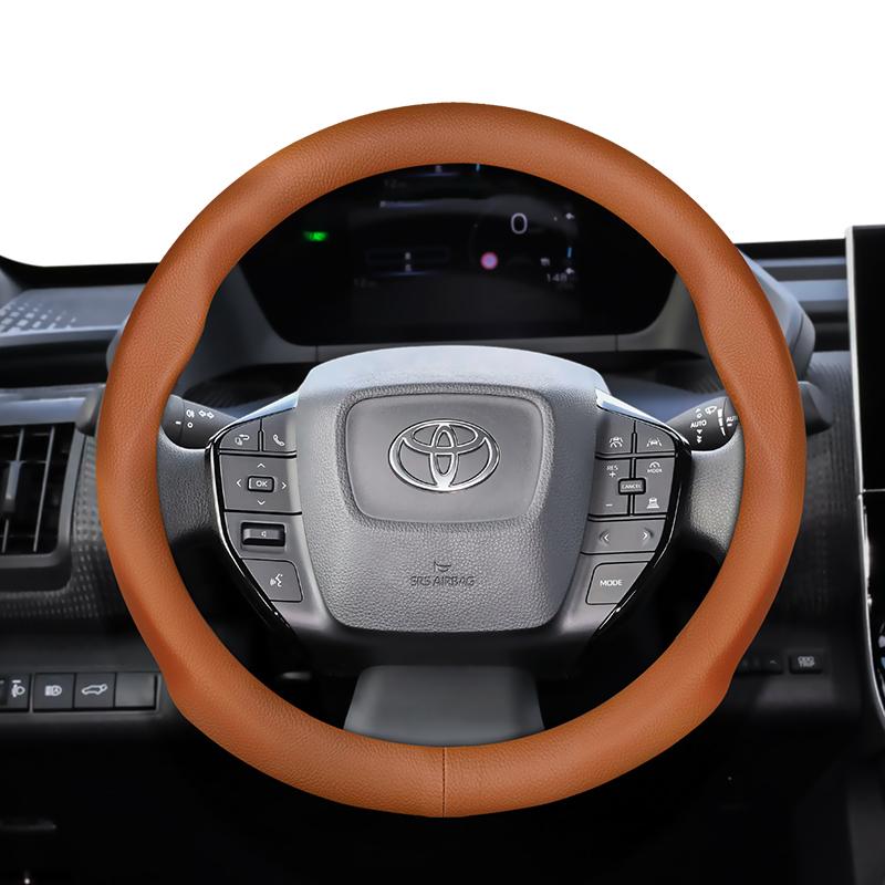 Для Toyota 35-36,5 см Круглая Накладка на Руль Ультратонкая Микрофибра Кожа Camry 86 Scion FR-S GT86 Prius bZ4X Corolla Levin