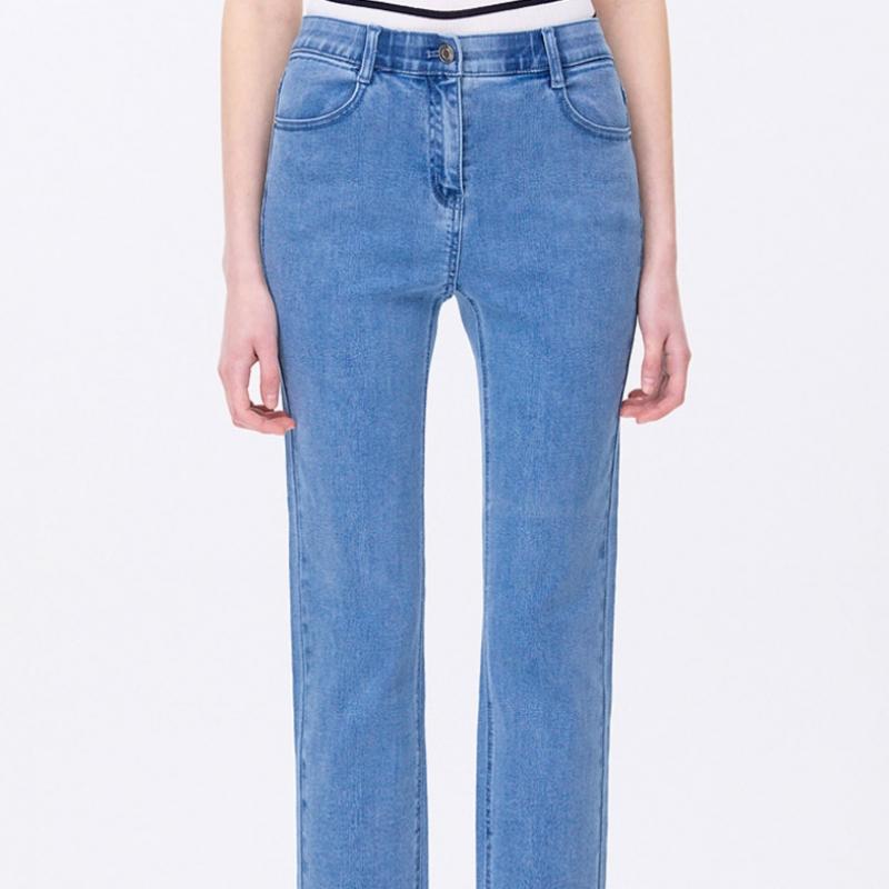 [shs Miss] Зауженные книзу джинсовые брюки с полосками Ssmlp22010 Ll