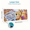 Looney Tunes Print  Cushion Non-slip Laptop Tablet Big Mousepad XXL Mat Mini PC Playmat With Lock edge