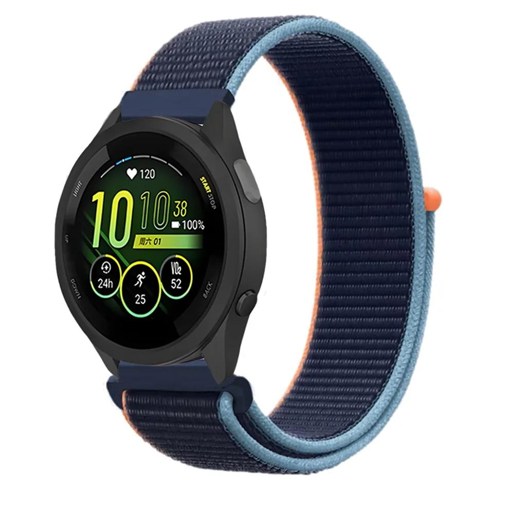 Плетеный нейлоновый ремешок-петля 20 мм 22 мм для Garmin Forerunner 165 55 965 265 255 955 Venu 3 Браслет Garmin Active/Vivoactive 5