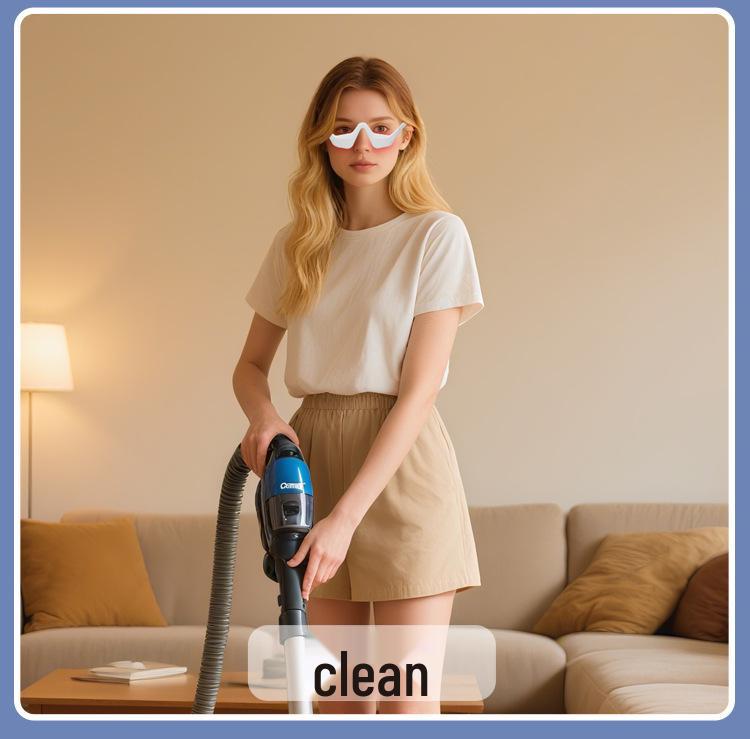 Умный массажер для глаз с красным светом: Перезаряжаемое устройство для красоты и защиты глаз