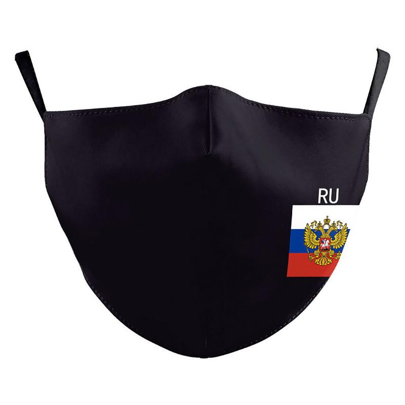 Защитная маска для лица с гербом разных стран