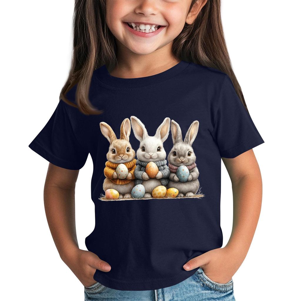 Детская футболка с коротким рукавом и принтом животных, повседневный топ