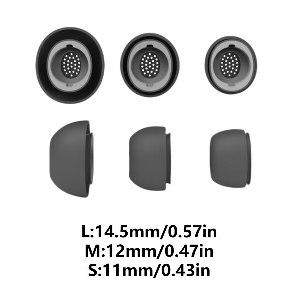 3pair Silicone Eartips Earplug for Galaxy Buds3 Pro Replacement Earbud Tips S/M/L Size Optimals Sound Isolation