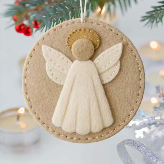 Рождественское украшение из фетра «Рождество Христово», религиозное украшение для подвешивания на рождественскую елку, ручная работа, христианская рождественская сцена, поделки для праздничного домашнего декора