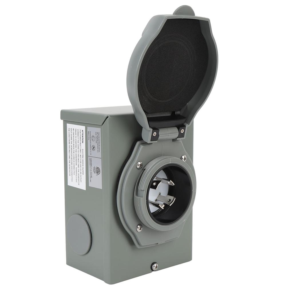 Генератор 30 Ампер Входная коробка питания 125 В 250 В NEMA L1430P для кемперов прицепов автодомов использования на открытом воздухе