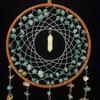 Natural Green Gemstone 1pc Dream Catcher - Wind Chimes, Sun Catchers, Home Decor, Decorative Pendant