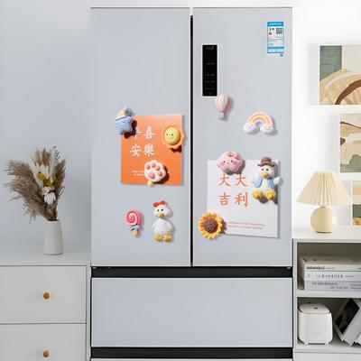 Милый Утенок Магнит на Холодильник 3D DIY Украшение для Холодильника Мультяшная Магнитная Наклейка Декор для Дома Гостиной