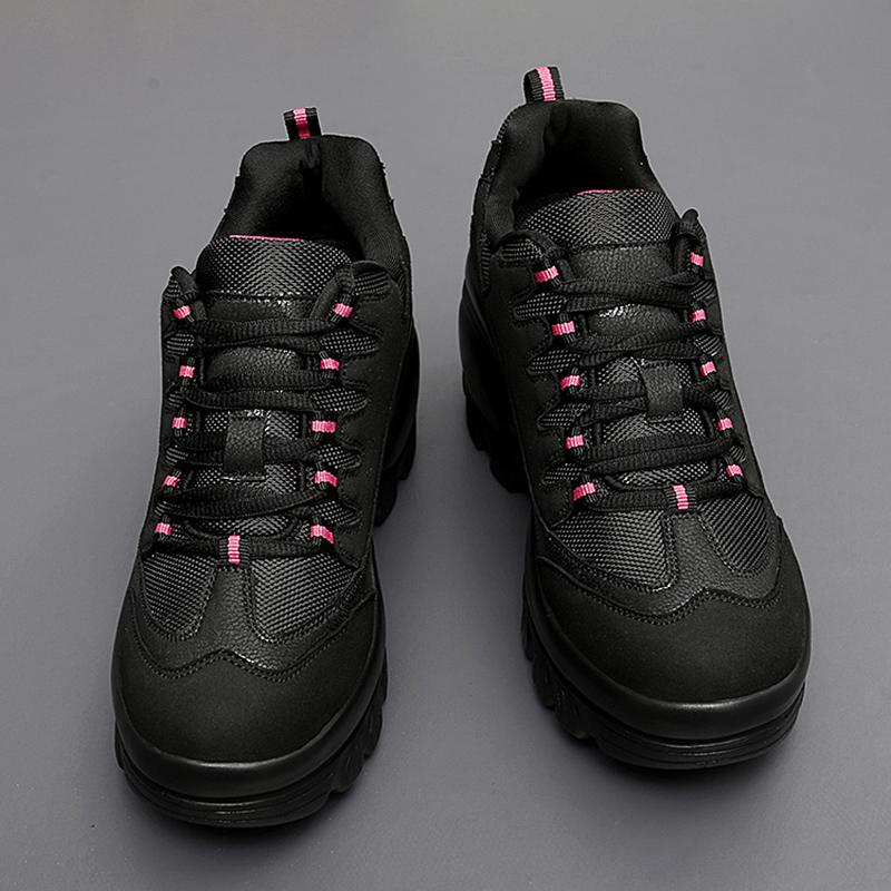 TUINANLE Женские кроссовки на массивном каблуке, повседневные туфли на высоком каблуке на танкетке, женские водонепроницаемые туфли на плоской подошве со шнуровкой