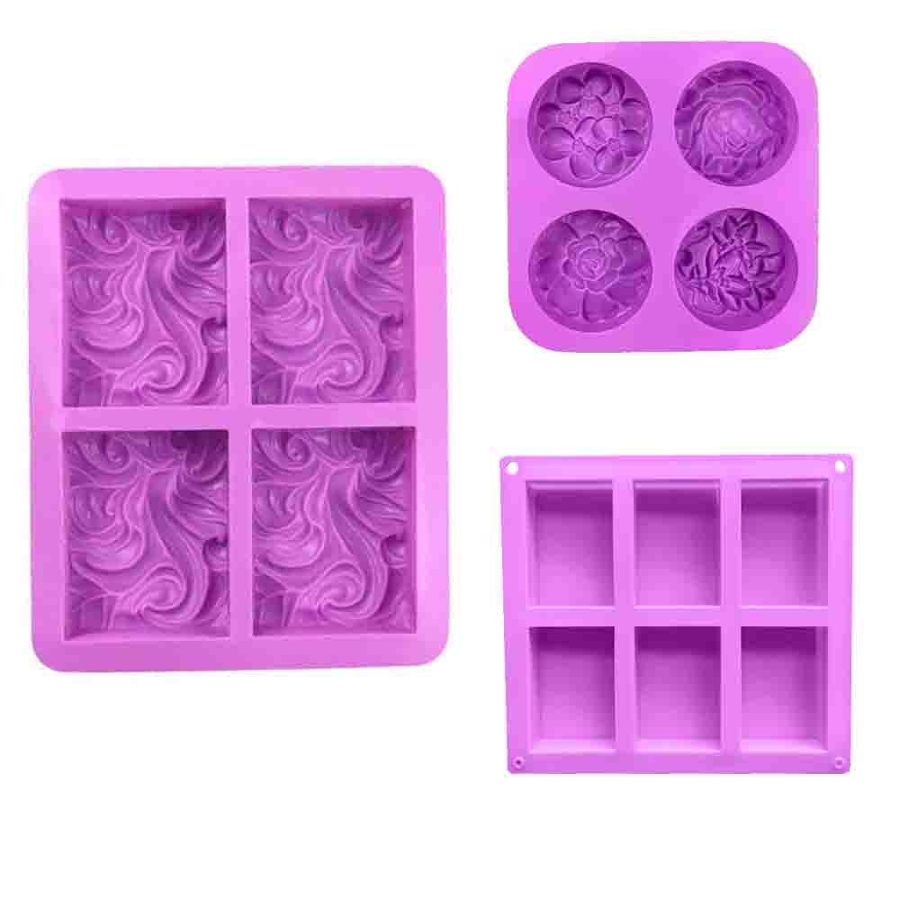 Домашний декор Сделай сам Ремесло Ручная работа Форма для торта Мыло Принадлежности Силиконовая форма для мыла В форме цветка
