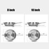 Tri-Ply Stainless Steel Frying Pan 8 Inch 10 Inch Induction Cooking Pan Skillet Fast Heating Chef's Pan Skillet Oven Safe