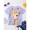 2025 Girls' Clothing Cute Animal Elephant 3d Print Fashion Casual T-Shirts Funny Girls' T-Shirts Summer Short Sleeved Tops Tee