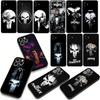 The Marvel Punisher Skull Case for Motorola Moto G54 G05 G24 G55 G75 G9 G85 G15 G57 G86 Power Edge 50 30 Ultra Fusion neo Pro