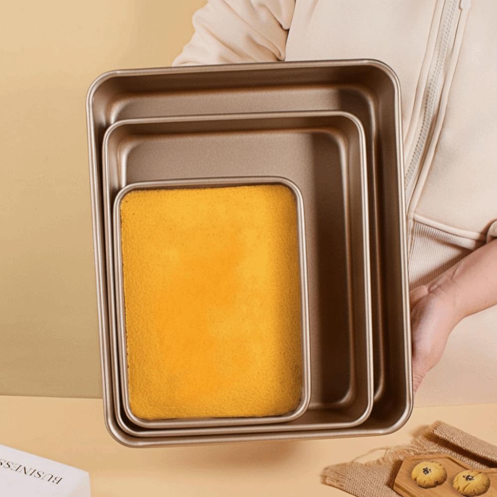 Non-Stick Square Baking Pan Multisize Bakeware Tools Easy Cleaning Cake Mold Tray Cake Baking