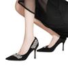 Fashion New Style Luxury Women's Beautiful Elegant High Heels with Diamond Women's Versatile Stiletto Fashion Single Shoes Zapatos Mujer