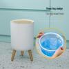 Nordic Style Luxury Trash Can with Press Lid for Home Bathroom and Living Room