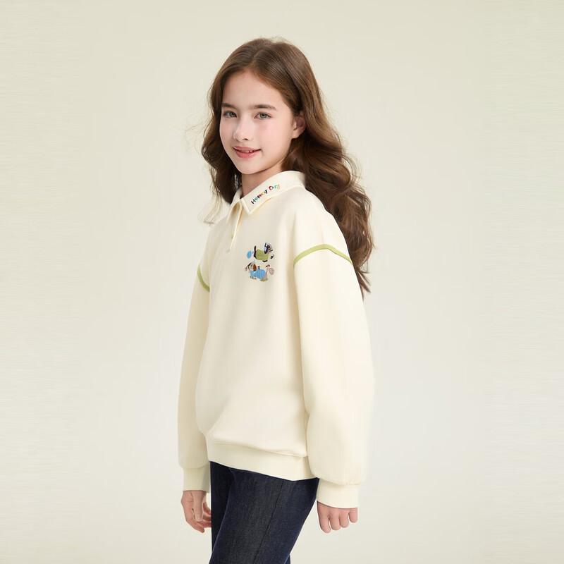 Девочковая embroidered polo sweatshirt с цветовыми блоками от Deesha