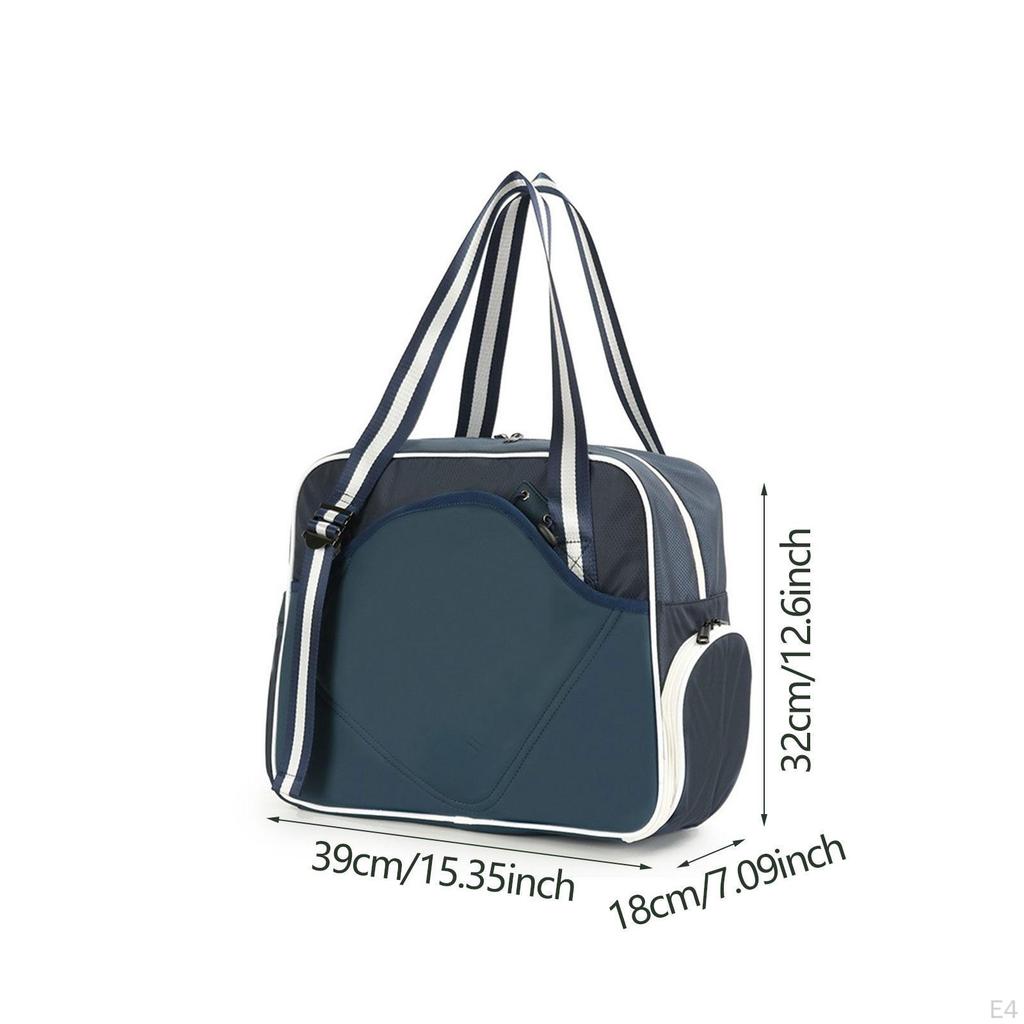 Large Pickleball Racket Carrier with Compartment, Storage Solution for Sports