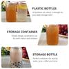 10 Pcs Pet Bottles Milk Tea Cups Storage Containers Drink Flasks Food Packing Vials Juice Jars Dessert Boxes Kitchen Gadgets