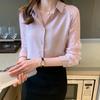 Women's 2025 Spring & Autumn Fashionable Lapel Lace Chiffon Blouse Cardigan