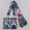 Anime Dragon Ball Lanyard for Student Keychain ID Card Cover Passport Badge Holder Key Ring Black Neck Straps Accessories Gift