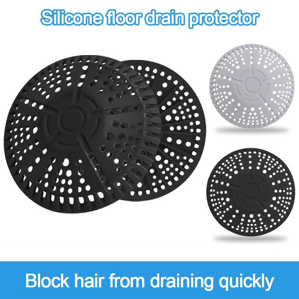 Round Shape Floor Drain Cover Hair Clean Up Shower Drain Pad  Kitchen Bathroom Accessories