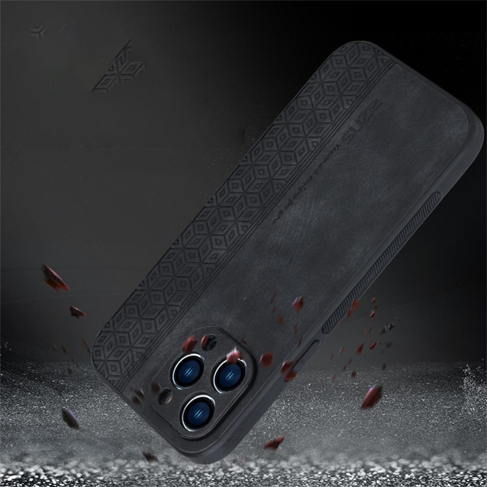 For iPhone 16 Pro Case Protective PU Leather Covered TPU Phone Shell