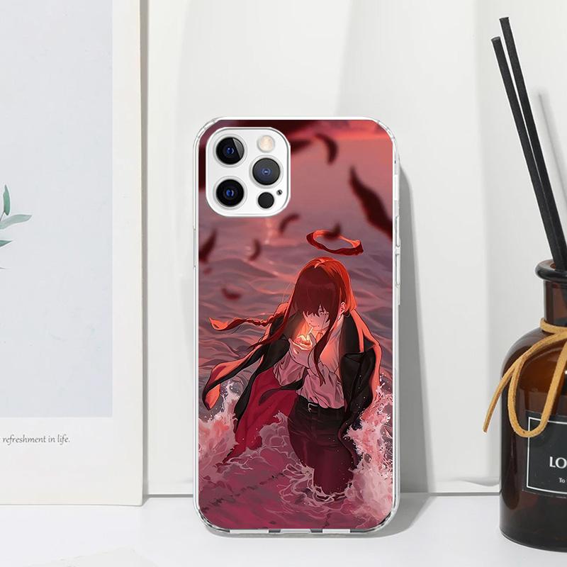 C-Chainsaw Mans Makima Phone Case For Iphone 17 Air 16 15 Plus 16E 14 Pro Max 13 Mini 12 11 7 8 SE Fundas Soft Back Cover 17 Air