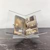 Acrylic Book Stand Organizer Shelf Transparent Craft Display Decoration Open Bookstand Reading