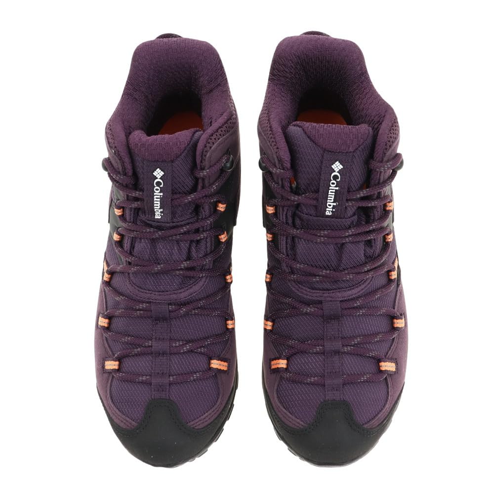Columbia Водонепроницаемые Saber 5 Mid Outdry Широкие Темно-Сливовые YK2365 507 Треккинговые Ботинки (Фиолетовый/Размер 22.5/Женский)
