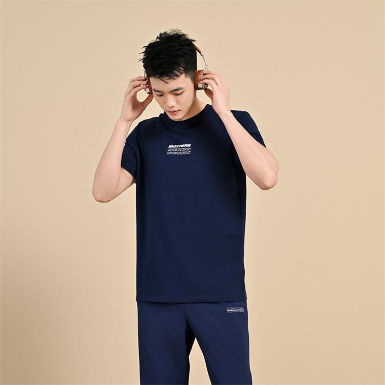 Skechers T Shirt Unisex Nautical Blue 002Z L224U183-002U