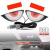 Car Back Window Expression Lights LED Strips Light Eye Plug Display Lamps Panel Decorative Wind U5V4