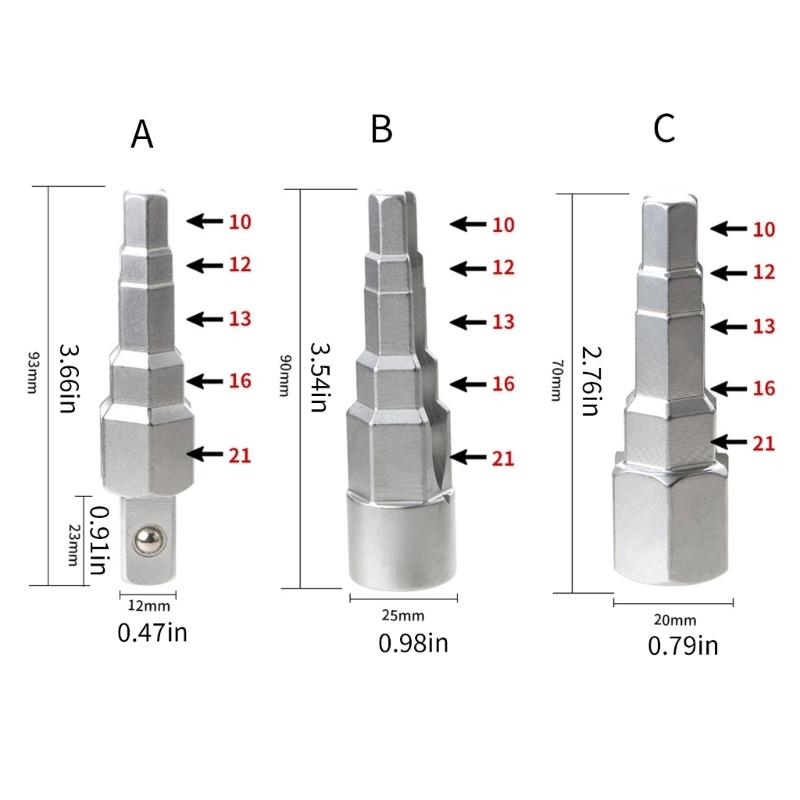 Квадратные радиаторы ступенчатый ключ, 1/2 3/8 привод универсальный ступенчатый ключ, используется для труб и радиаторов фигурный ключ