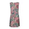 Women's Fashion Summer Printed  Sleeveless Dress Crewneck  Large Hemline Dress