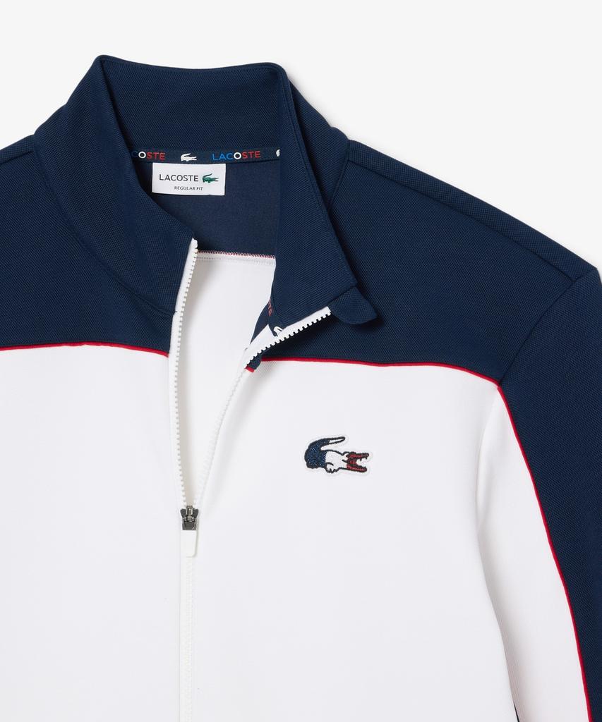 LACOSTE Men'S Tennis French Zip-Up Sweatshirt Sh0479-56N Law