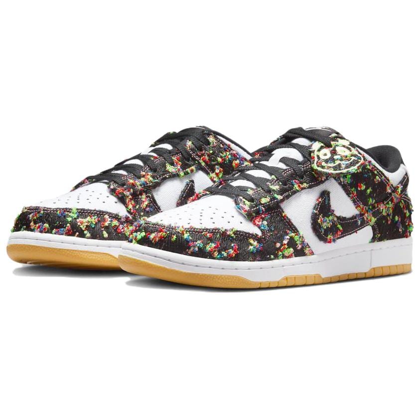 Nike Кроссовки Dunk Дышащие Амортизирующие Низкие Скейтбордические Унисекс Белый Черный IB2263-100