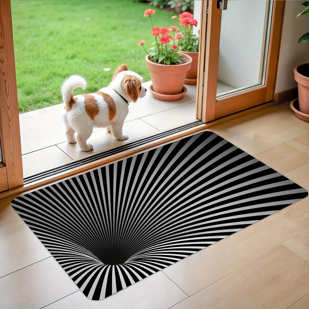 1PC Cowhide Pattern Kitchen Rug Non-Slip Door Mats Pop design Bathroom Rug Bath Mat Carpet for Home Sink Laundry Decor