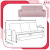 Sofa Sofa Alicja Sofa Bed Bonell Bed Family Furniture Pink