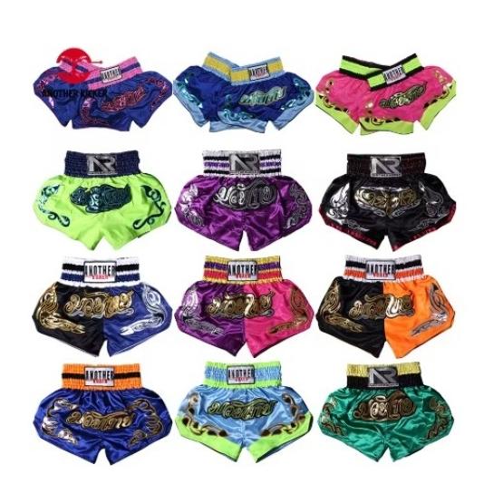 Muay Thai Shorts Pants Kickboxing Boxing MMA UFC Martial Arts Fight Unisex Men Women Kid Quick Dry Print Elastic High Waist Polyester Training