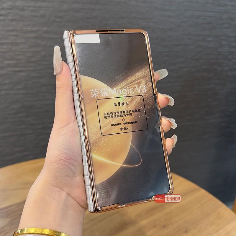 Premium Magnetic Hinge Leather Flip Case Honor MagicV3 V2 Vs2 Vs3 Ultra - Shockproof With Stand Multiple Colors