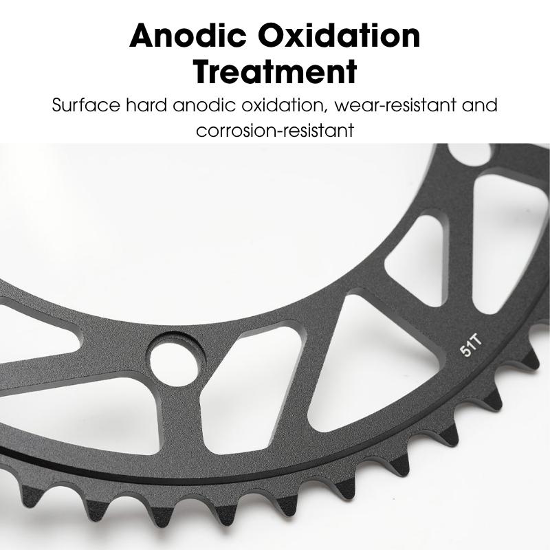 Racing Bike Chainring 144BCD RIRO Bicycle Chainwheel CNC High Strength Cycling Chainring for Fixed Gear Track Bike Crankset Part