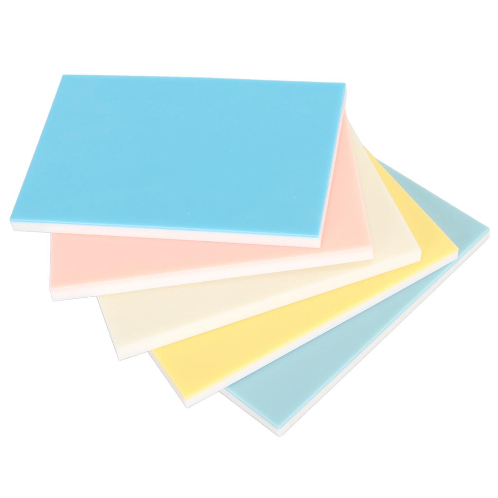 5 шт. блоков для резьбы длиной 5,9 дюйма, шириной 3,9 дюйма, разноцветные двухслойные блоки для резьбы штампов для P