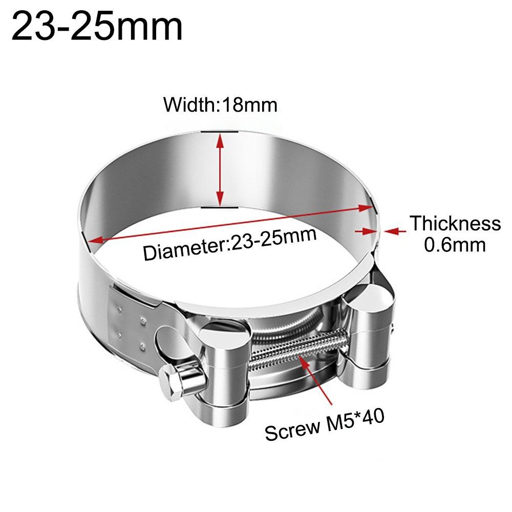T Bolt Hose Clamps 304 Stainless Steel Exhaust Air Sealing New Water Pipes Sealing