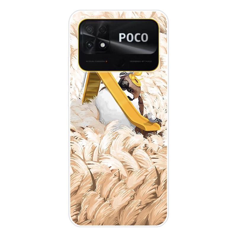 Для Xiaomi Poco C40 C 40 Чехол Мягкая силиконовая задняя крышка Мультяшный чехол для телефона Разнообразие