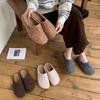 Fashion Fall/winter 2025 Women's Warm and Casual Thick-soled Anti-slip Slippers Retro Style Wear-resistant Flat-bottomed Baotou Mop