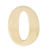 Wooden Numbers 0 Height 4 Cm