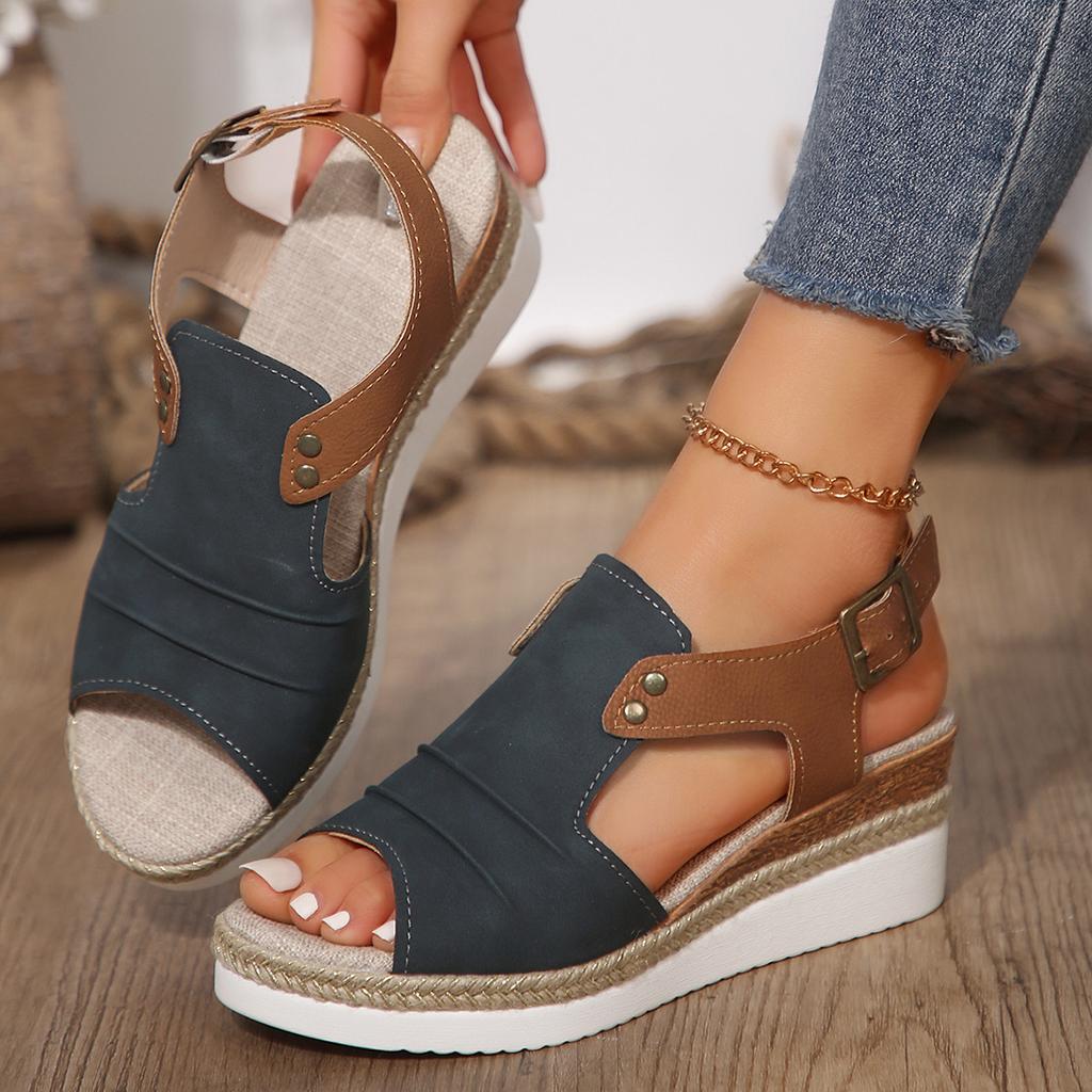2024 Summer Women's Wedges Sandals Plus Size 43 Casual Fashion Platform Sandals with Heels Sandalias Mujer Ladies Roman Sandals