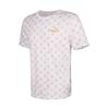 Puma Ss25 Футболка с логотипом бренда и принтом по всей поверхности, с круглым вырезом и короткими рукавами, унисекс, цвет слоновой кости 689272-02